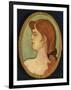 Portrait De Femme De La Maison De La Rue D'Amboise, 1892 (Oil on Paper Laid Down on Canvas)-Henri de Toulouse-Lautrec-Framed Giclee Print