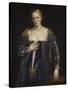 Portrait de femme dit La Belle Nani. Avec cadre.-Paolo Veronese-Stretched Canvas