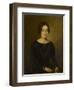 Portrait de femme en noir-Jean Jacques Henner-Framed Giclee Print