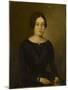 Portrait de femme en noir-Jean Jacques Henner-Mounted Giclee Print