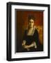 Portrait de femme en robe noire-Jean-Paul Laurens-Framed Giclee Print