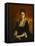 Portrait de femme en robe noire-Jean-Paul Laurens-Framed Stretched Canvas