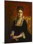 Portrait de femme en robe noire-Jean-Paul Laurens-Mounted Giclee Print