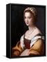 Portrait De Femme  (Portrait of a Woman) Peinture D' Andrea Del Sarto (1486-1531) Vers 1514 Dim 73-Andrea Del Sarto-Framed Stretched Canvas