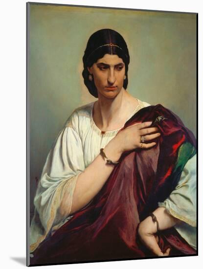 Portrait De Femme Romaine  (Portrait of a Roman Woman) Peinture D'anselm Feuerbach (1829-1880) 186-Anselm Feuerbach-Mounted Giclee Print