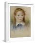 Portrait de Fillette-Pierre-Auguste Renoir-Framed Giclee Print