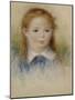 Portrait de Fillette-Pierre-Auguste Renoir-Mounted Giclee Print