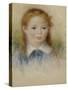 Portrait de Fillette-Pierre-Auguste Renoir-Stretched Canvas