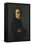 Portrait de Franz Liszt (1811-1886) compositeur et pianiste hongrois-Henri Lehmann-Framed Stretched Canvas