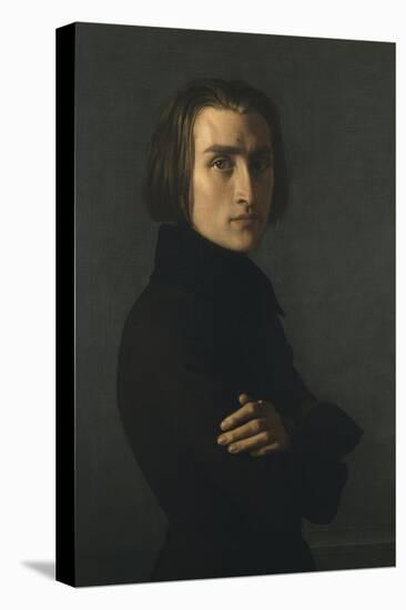 Portrait de Franz Liszt (1811-1886) compositeur et pianiste hongrois-Henri Lehmann-Stretched Canvas