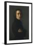 Portrait de Franz Liszt (1811-1886) compositeur et pianiste hongrois-Henri Lehmann-Framed Giclee Print