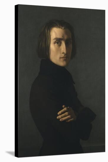 Portrait de Franz Liszt (1811-1886) compositeur et pianiste hongrois-Henri Lehmann-Stretched Canvas