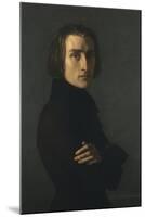 Portrait de Franz Liszt (1811-1886) compositeur et pianiste hongrois-Henri Lehmann-Mounted Giclee Print