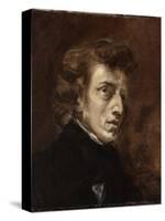 Portrait de Frédéric Chopin (1810-1849), musicien-Eugene Delacroix-Stretched Canvas