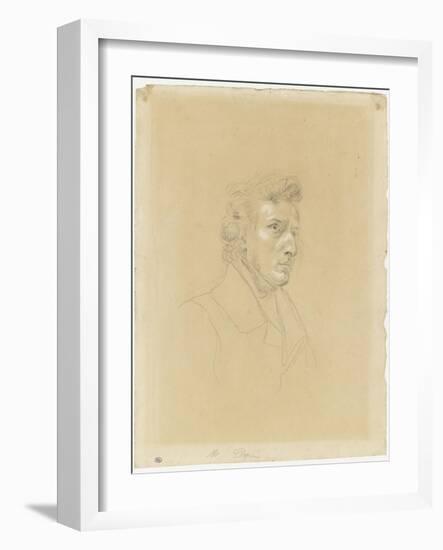 Portrait de Frédéric Chopin-Eugene Delacroix-Framed Giclee Print