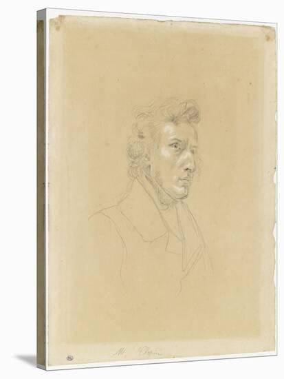Portrait de Frédéric Chopin-Eugene Delacroix-Stretched Canvas
