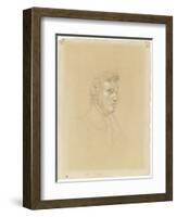 Portrait de Frédéric Chopin-Eugene Delacroix-Framed Giclee Print