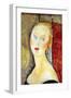 Portrait De Germaine Survage-Amedeo Modigliani-Framed Art Print