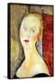 Portrait De Germaine Survage-Amedeo Modigliani-Framed Stretched Canvas