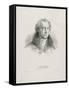 Portrait de Goethe en buste-Eugene Delacroix-Framed Stretched Canvas