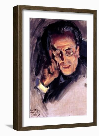Portrait De Gustav Mahler (1860-1911) - Peinture De Akseli (Axel-Gallen, Axel Gallen) Gallen-Kallel-Akseli Valdemar Gallen-kallela-Framed Giclee Print