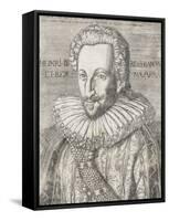 Portrait de Henri IV en buste-null-Framed Stretched Canvas