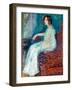 Portrait De Henryka Cohn - Peinture De Richard Gerstl (1883-1908), 1908, Huile Sur Toile - Portrait-Richard Gerstl-Framed Giclee Print