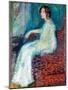 Portrait De Henryka Cohn - Peinture De Richard Gerstl (1883-1908), 1908, Huile Sur Toile - Portrait-Richard Gerstl-Mounted Giclee Print