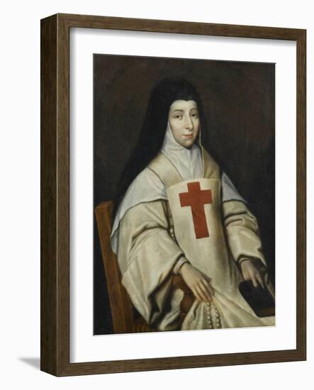 Portrait de Jacqueline de Sainte-Euphémie Pascal-null-Framed Giclee Print