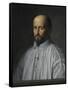 Portrait de Jean Duvergier de Hauranne, abbé de Saint-Cyran-Philippe De Champaigne-Framed Stretched Canvas