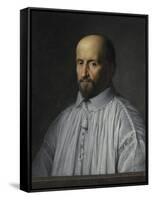 Portrait de Jean Duvergier de Hauranne, abbé de Saint-Cyran-Philippe De Champaigne-Framed Stretched Canvas