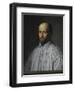 Portrait de Jean Duvergier de Hauranne, abbé de Saint-Cyran-Philippe De Champaigne-Framed Premium Giclee Print