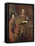 Portrait de Jean III Sobieski, roi de Pologne et d'un de ses fils, Jacques-Louis (1629-1696)-Alexandre Jan Tricius-Framed Stretched Canvas
