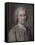 Portrait de Jean-Jacques Rousseau (1712-1778), philosophe-Maurice Quentin de La Tour-Framed Stretched Canvas