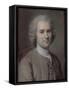Portrait de Jean-Jacques Rousseau (1712-1778), philosophe-Maurice Quentin de La Tour-Framed Stretched Canvas