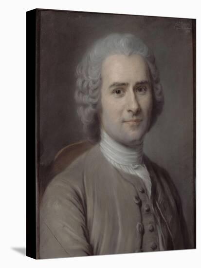 Portrait de Jean-Jacques Rousseau (1712-1778), philosophe-Maurice Quentin de La Tour-Stretched Canvas