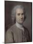 Portrait de Jean-Jacques Rousseau (1712-1778), philosophe-Maurice Quentin de La Tour-Mounted Giclee Print