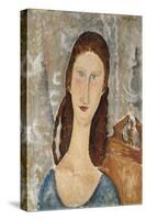 Portrait De Jeanne Hebuterne-Amedeo Modigliani-Stretched Canvas