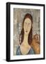 Portrait De Jeanne Hebuterne-Amedeo Modigliani-Framed Giclee Print