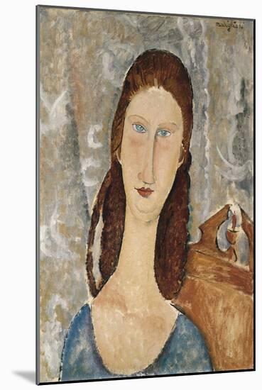 Portrait De Jeanne Hebuterne-Amedeo Modigliani-Mounted Giclee Print