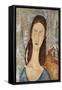 Portrait de Jeanne Hebuterne-Amedeo Modigliani-Framed Stretched Canvas