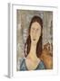 Portrait de Jeanne Hebuterne-Amedeo Modigliani-Framed Giclee Print