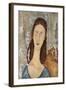 Portrait de Jeanne Hebuterne-Amedeo Modigliani-Framed Giclee Print