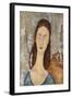 Portrait de Jeanne Hebuterne-Amedeo Modigliani-Framed Giclee Print