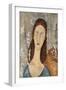 Portrait de Jeanne Hebuterne-Amedeo Modigliani-Framed Giclee Print