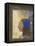 Portrait de jeune femme au bonnet bleu-Odilon Redon-Framed Stretched Canvas