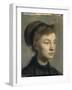 Portrait de jeune femme-Edgar Degas-Framed Giclee Print