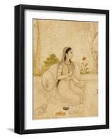 Portrait de jeune femme-null-Framed Giclee Print