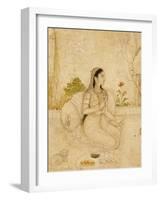 Portrait de jeune femme-null-Framed Giclee Print