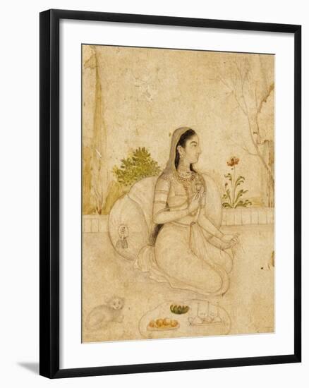 Portrait de jeune femme-null-Framed Giclee Print